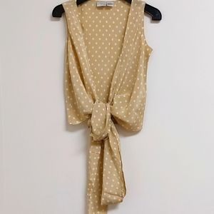 NEWPORT NEWS silk wrap blouse Size 6